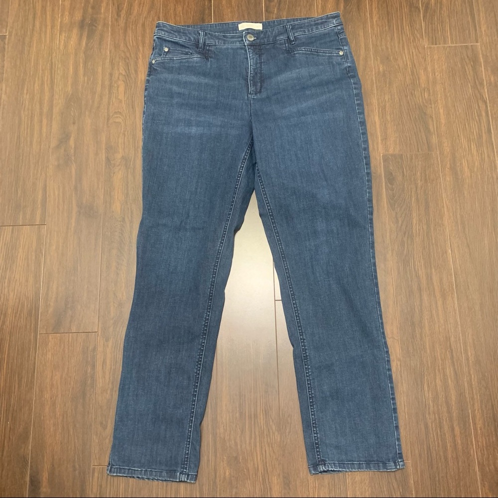 J.Jill Smooth Fit Straight Leg Jeans Dark Wash